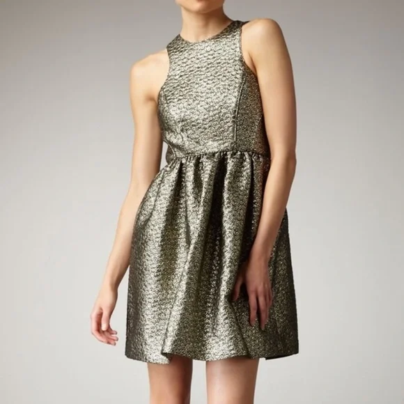 knee length dresses for ladies Malcolm Charles Metallic Paisley Maxi Dress main image 0